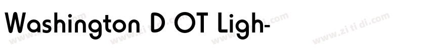 Washington D OT Ligh字体转换